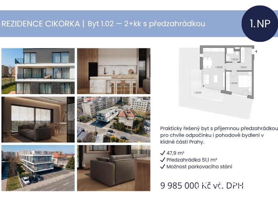 Prodej bytu 2+kk 47 m2