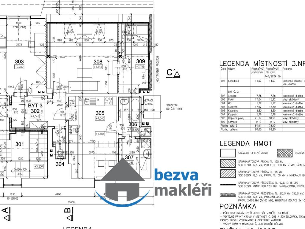 Pronájem bytu 3+1 88 m2, Pardubice – náhled fotky 14