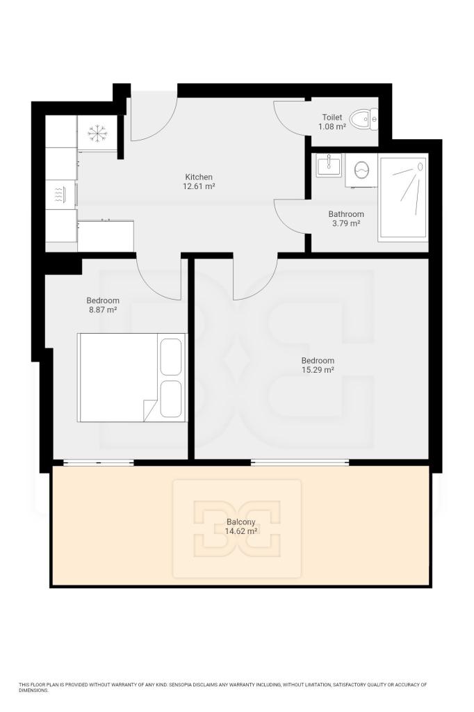 Pronájem bytu 2+1 63 m2
