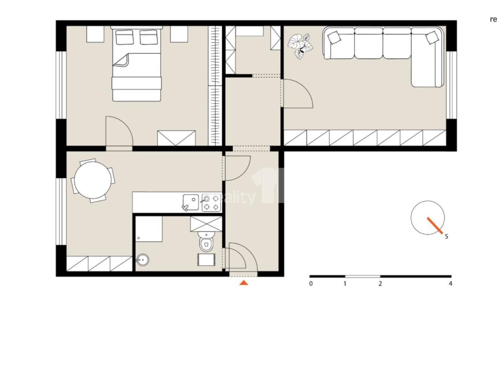Pronájem bytu 2+1 57 m2