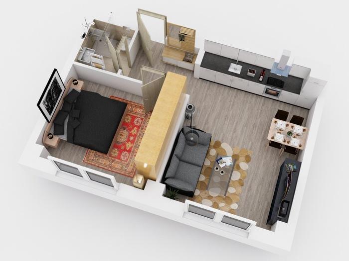 Pronajem bytu 2+kk 42 m2