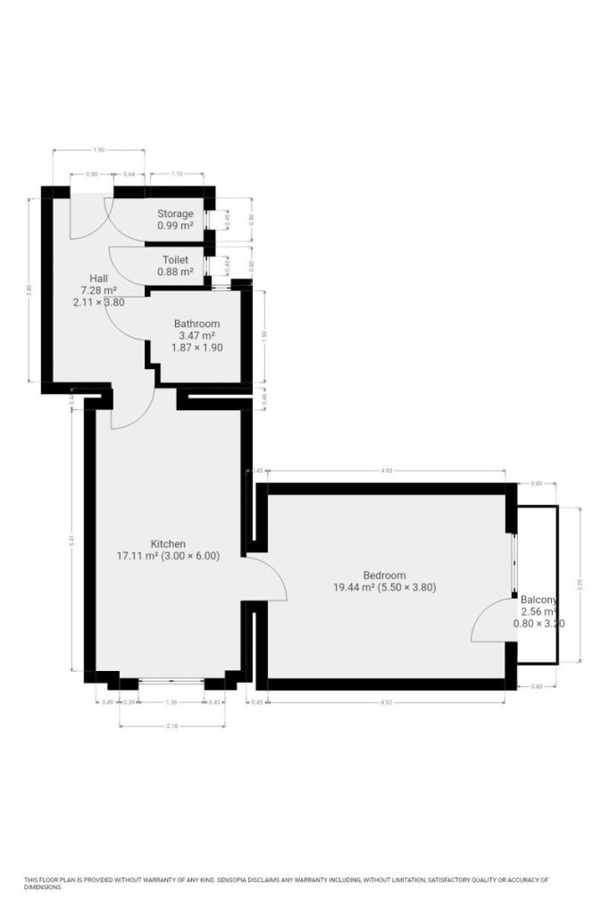 Pronájem bytu 2+kk 52 m2, Praha – náhled fotky 18