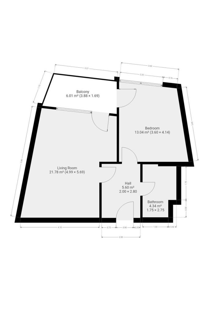 Pronájem bytu 2+kk 50 m2, Praha – náhled fotky 17