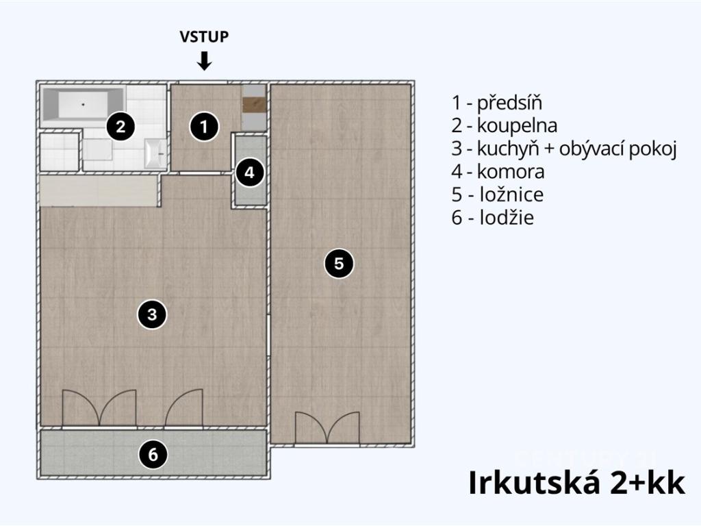 Pronájem bytu 2+kk 40 m2, Brno – náhled fotky 7