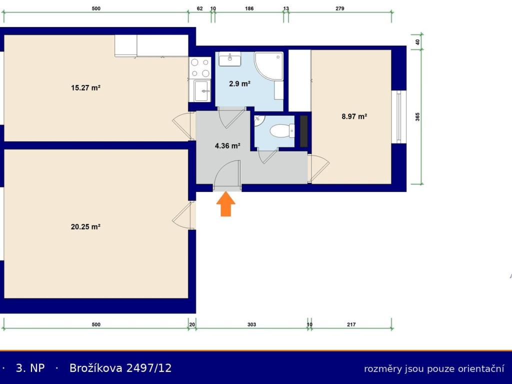 Pronájem bytu 3+kk 52 m2, Plzeň – náhled fotky 10