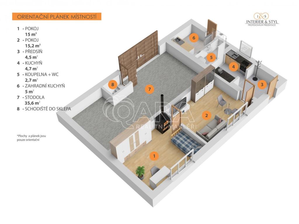 Prodej domu 180 m2, Velký Chlumec – náhled fotky 8