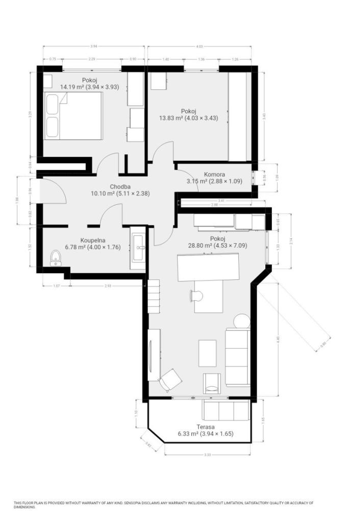 Pronájem bytu 3+kk 86 m2, Brno – náhled fotky 20