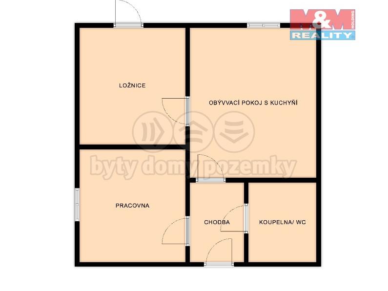 Pronajem bytu 3+kk 57 m2