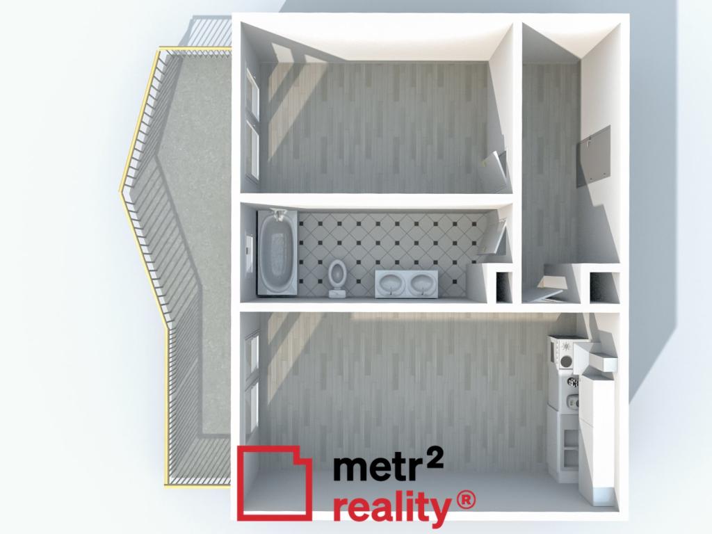 Pronájem bytu 2+kk 72 m2