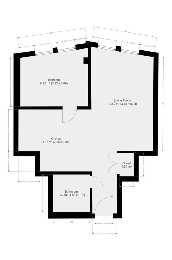 Pronájem bytu 2+kk 45 m2, Praha – náhled fotky 13