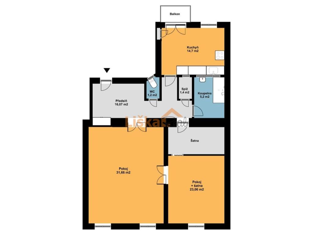 Pronájem bytu 2+1 93 m2