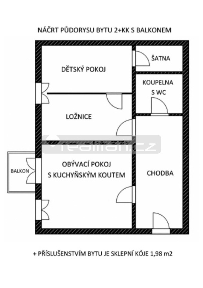 Prodej bytu 2+kk 67 m2
