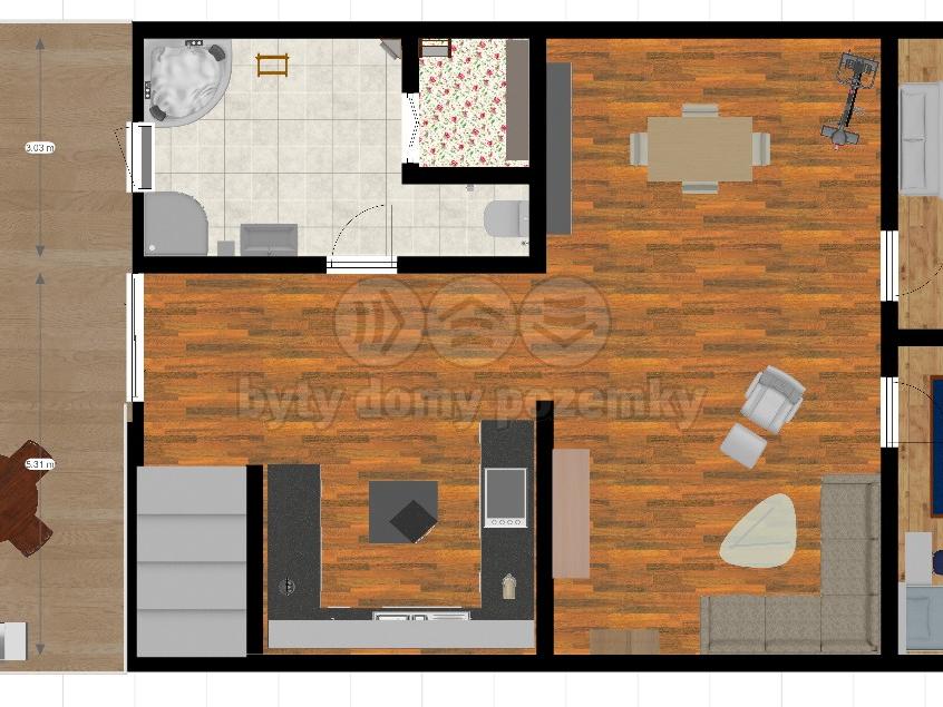 Pronajem bytu 3+1 160 m2