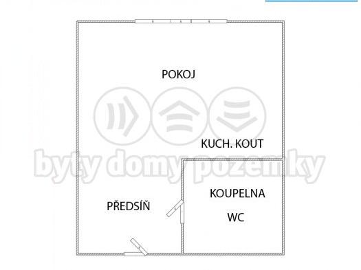 Pronajem bytu 1+kk 30 m2