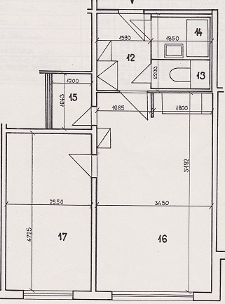 Pronajem bytu 2+kk 41 m2