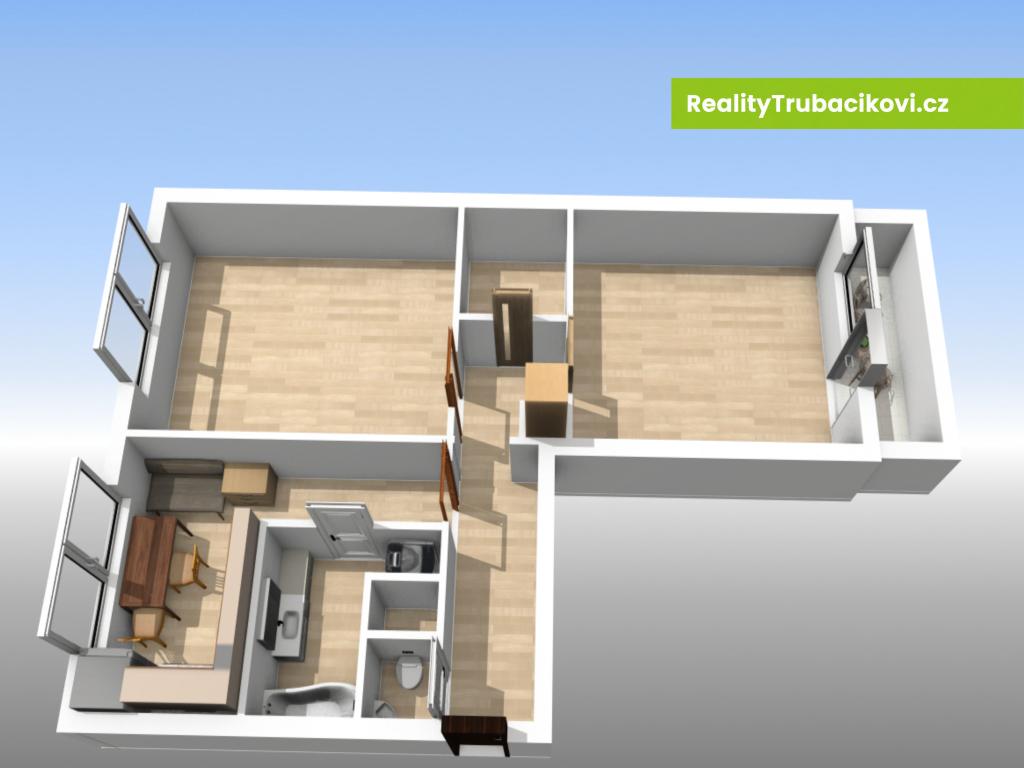 Pronájem bytu 2+1 58 m2, Vsetín – náhled fotky 19