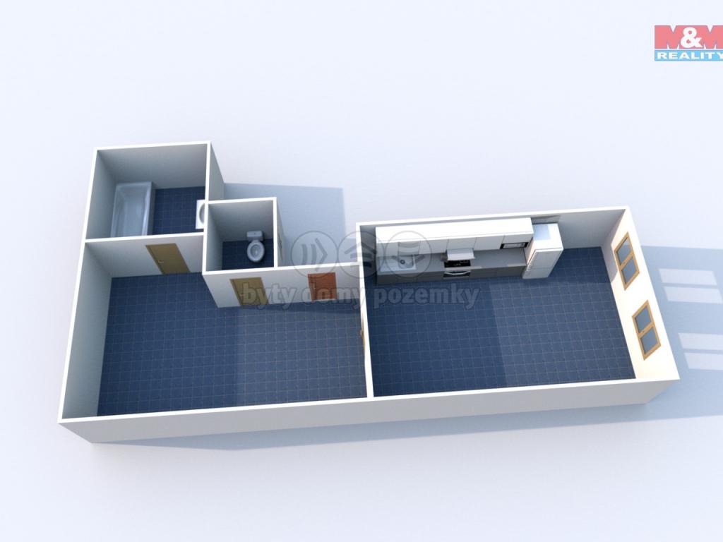 Pronajem bytu 1+1 30 m2