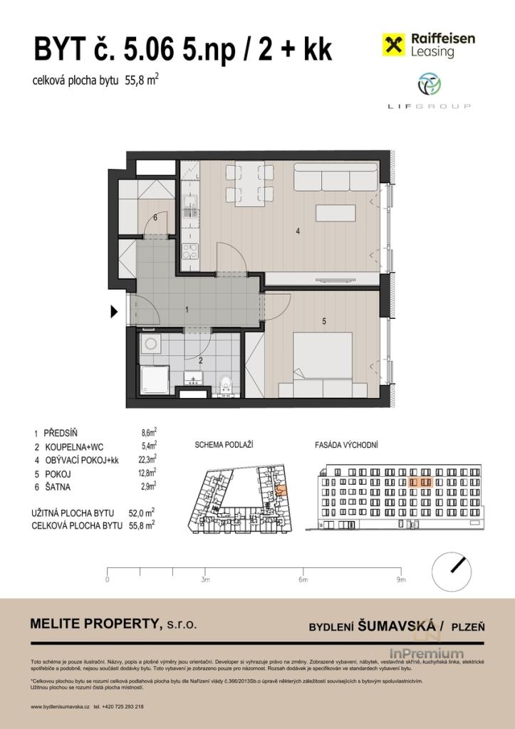 Prodej bytu 2+kk 55 m2, Plzeň – náhled fotky 3