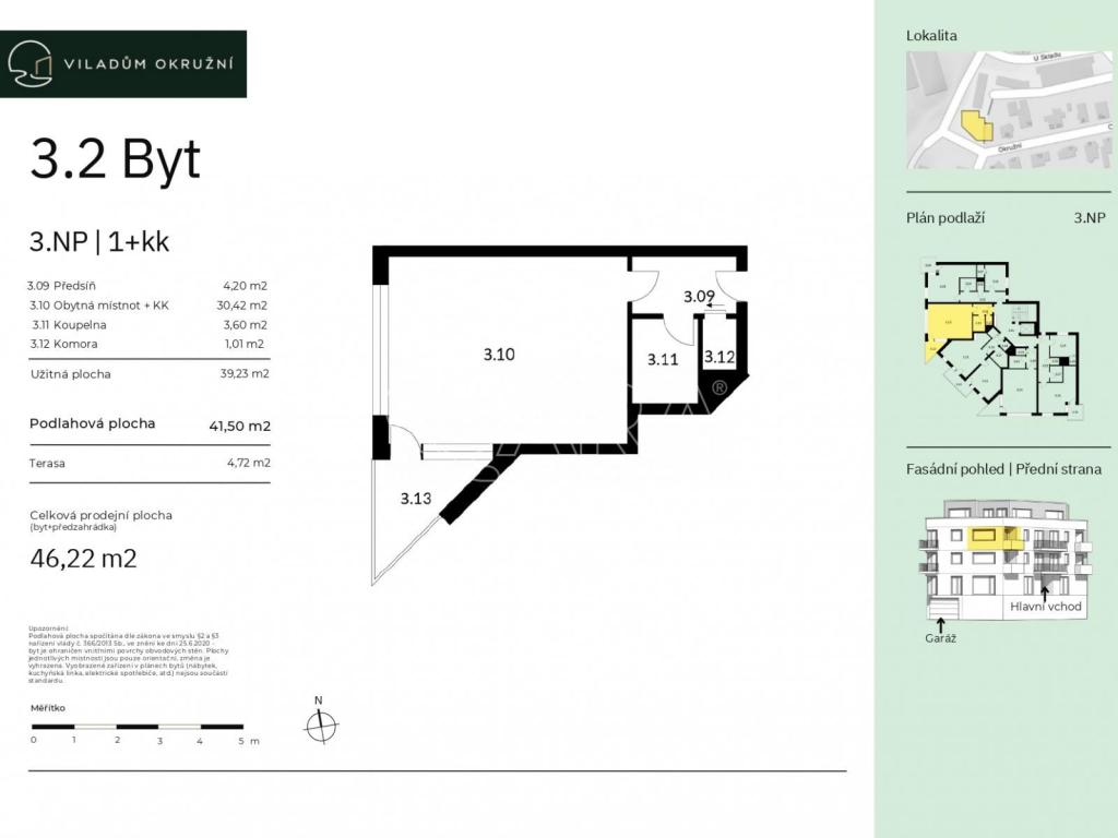 Prodej bytu 1+kk 41 m2, Praha – náhled fotky 2