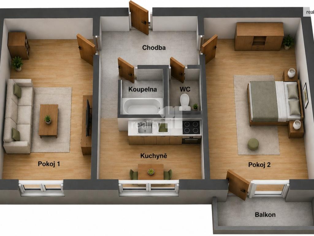 Prodej bytu 2+1 54 m2, Ostrava – náhled fotky 10