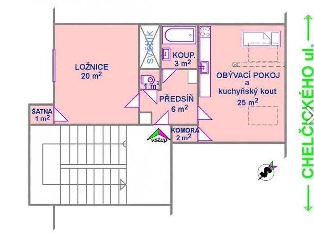 Pronájem bytu 2+kk 58 m2, Plzeň – náhled fotky 11