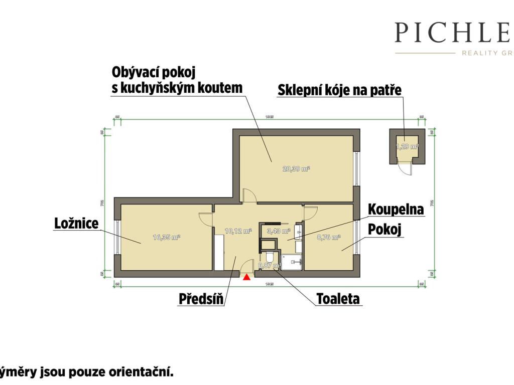 Prodej bytu 3+kk 61 m2