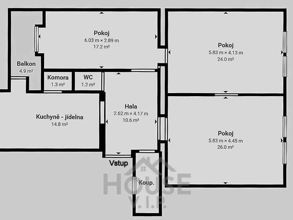 Prodej bytu 3+1 108 m2, Praha – náhled fotky 6