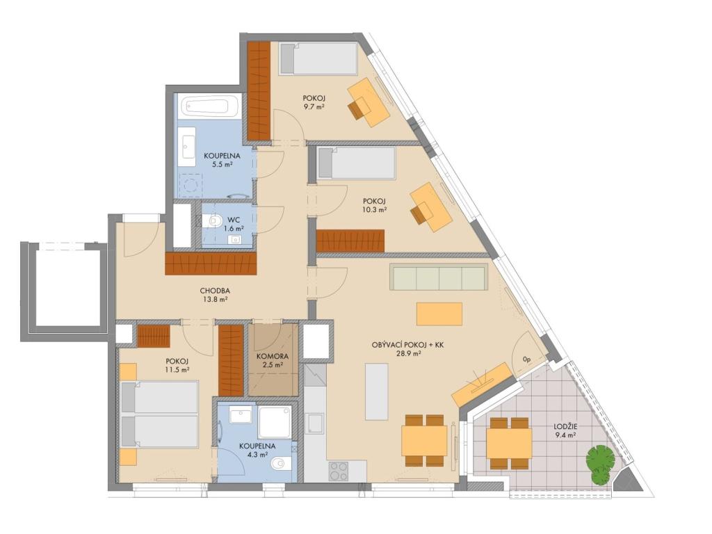 Prodej bytu 4+kk 105 m2