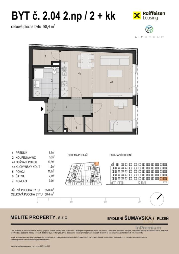 Prodej bytu 2+kk 58 m2, Plzeň – náhled fotky 2