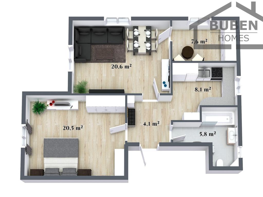 Prodej bytu 3+1 69 m2