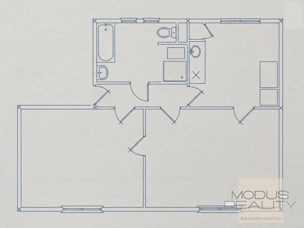 Pronájem bytu 2+1 56 m2