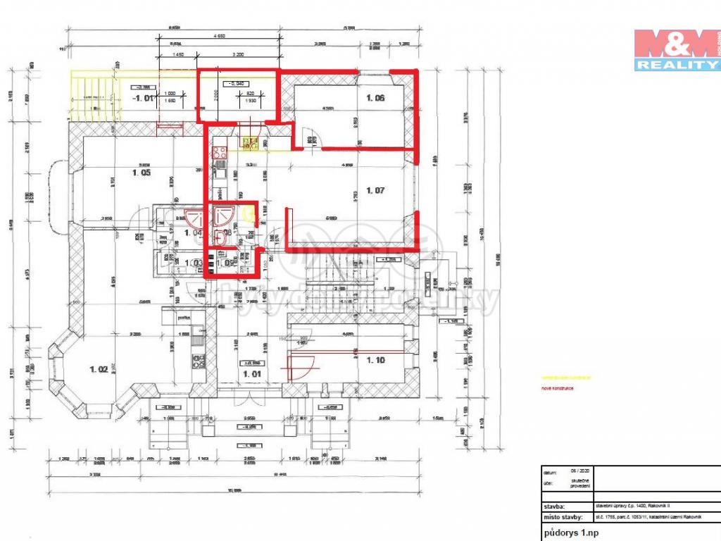 Pronajem bytu 2+kk 44 m2