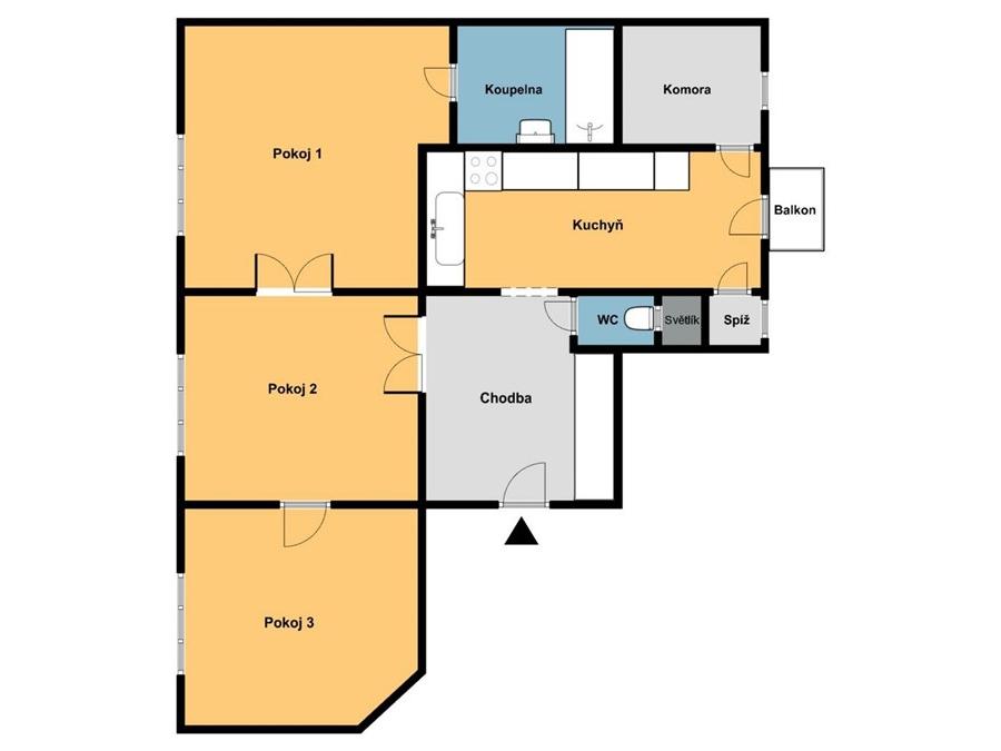 Pronájem bytu 4+1 110 m2