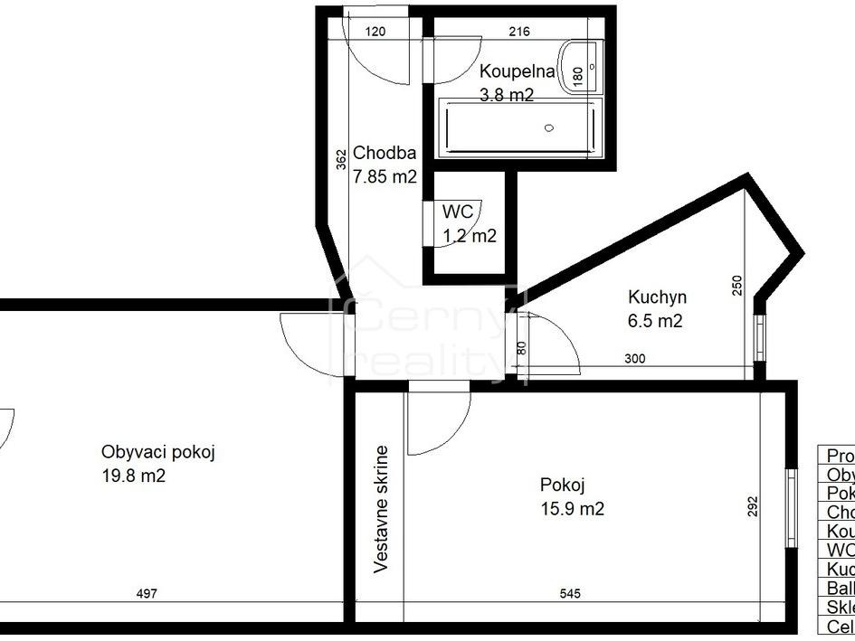 Pronájem bytu 2+1 55 m2, Sezemice – náhled fotky 26