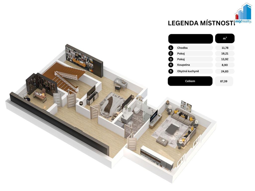 Prodej bytu 3+kk 87 m2, Chotěšov – náhled fotky 20