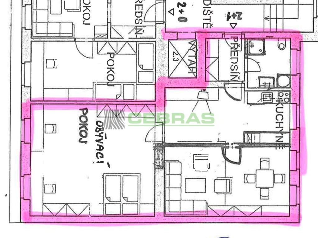 Pronájem bytu 2+1 78 m2, České Budějovice – náhled fotky 7