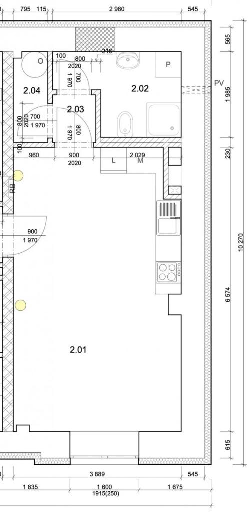 Pronájem bytu 1+kk 32 m2