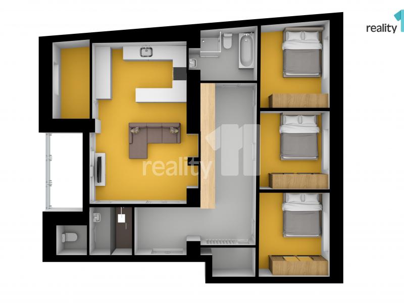Pronájem bytu 5+kk 105 m2
