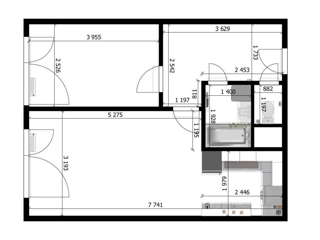 Prodej bytu 2+kk 44 m2, Praha – náhled fotky 21