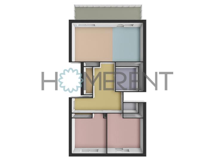 Pronájem bytu 3+kk 72 m2