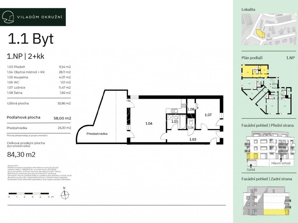 Prodej bytu 2+kk 58 m2, Praha – náhled fotky 3