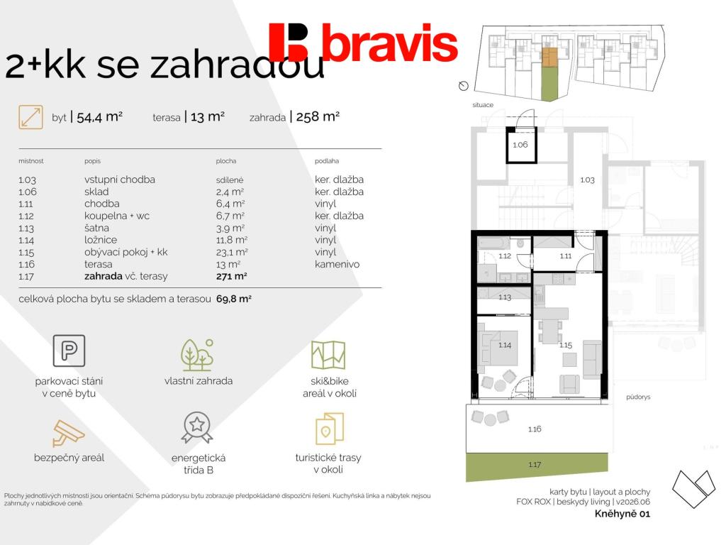 Prodej bytu 2+kk 182 m2, Ostravice – náhled fotky 5