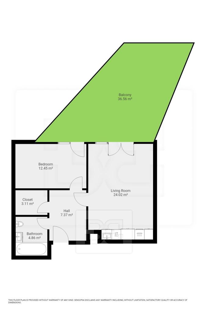 Pronájem bytu 2+kk 55 m2
