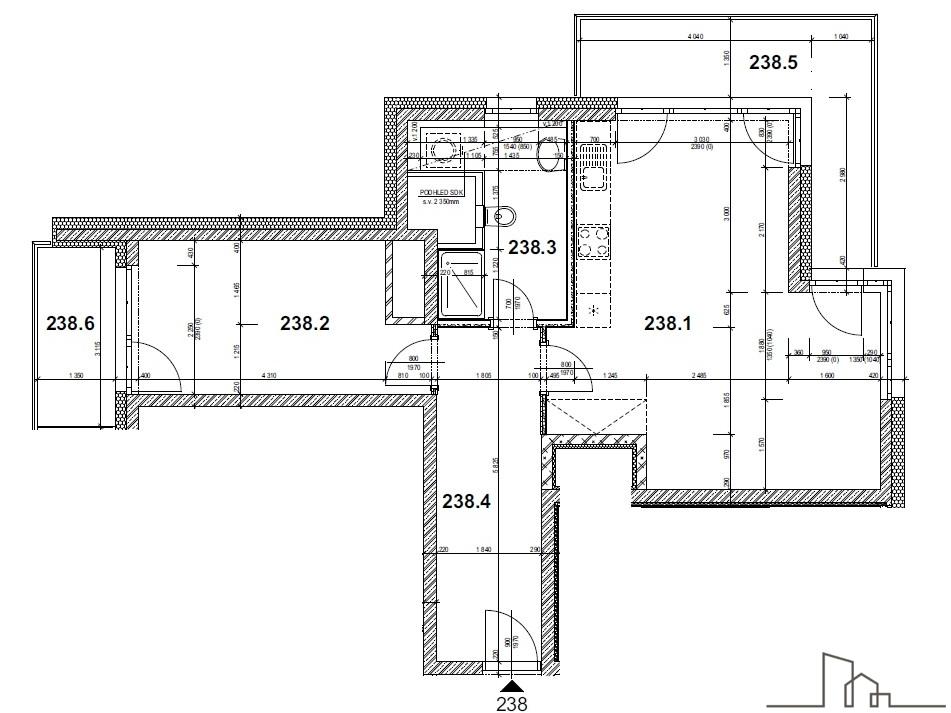 Pronájem bytu 2+kk 59 m2