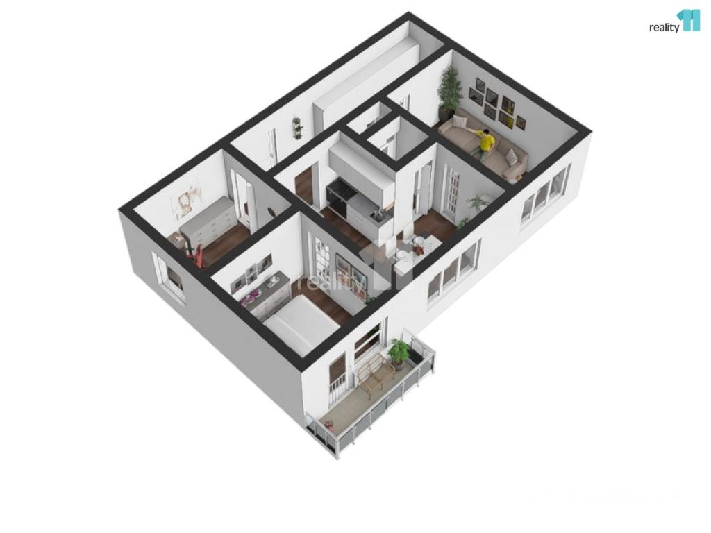 Prodej bytu 3+1 72 m2