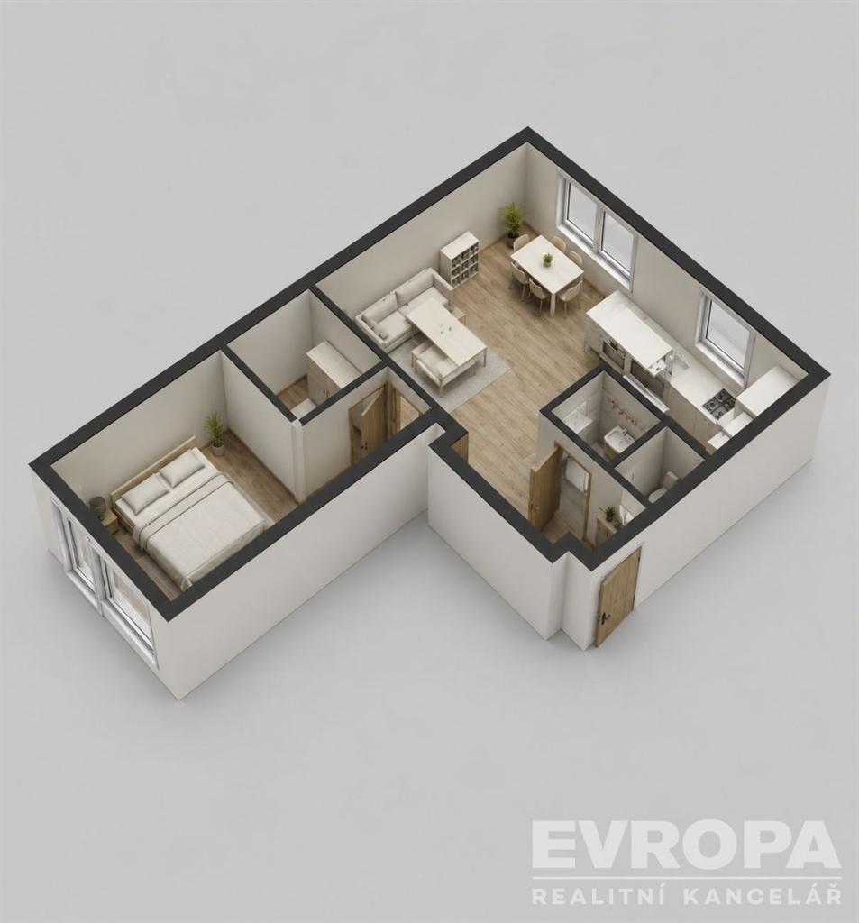 Pronájem bytu 2+kk 56 m2