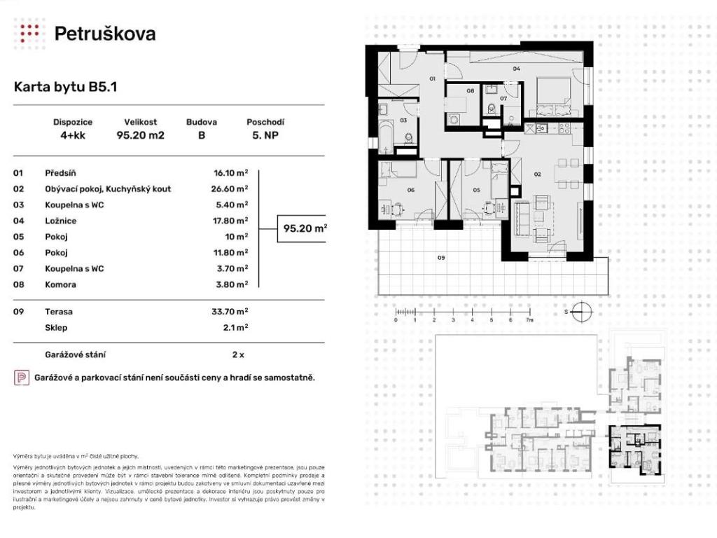 Prodej bytu 4+kk 95 m2