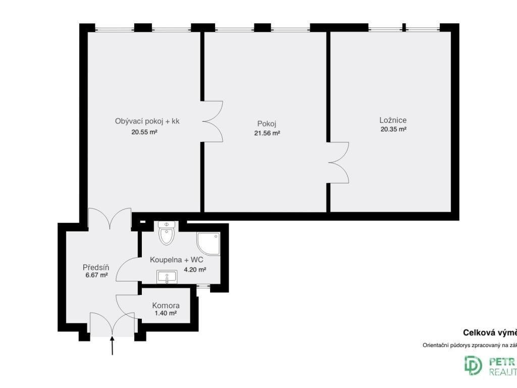 Prodej bytu 3+kk 74 m2, Praha – náhled fotky 14