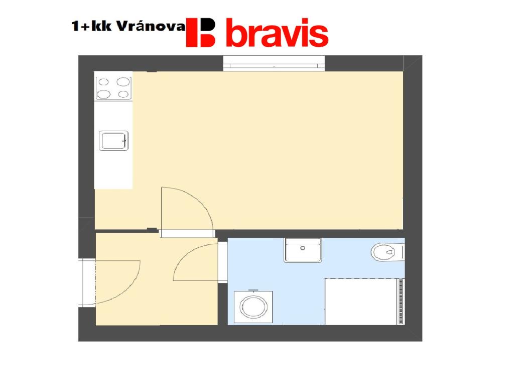 Pronájem bytu 1+kk 37 m2