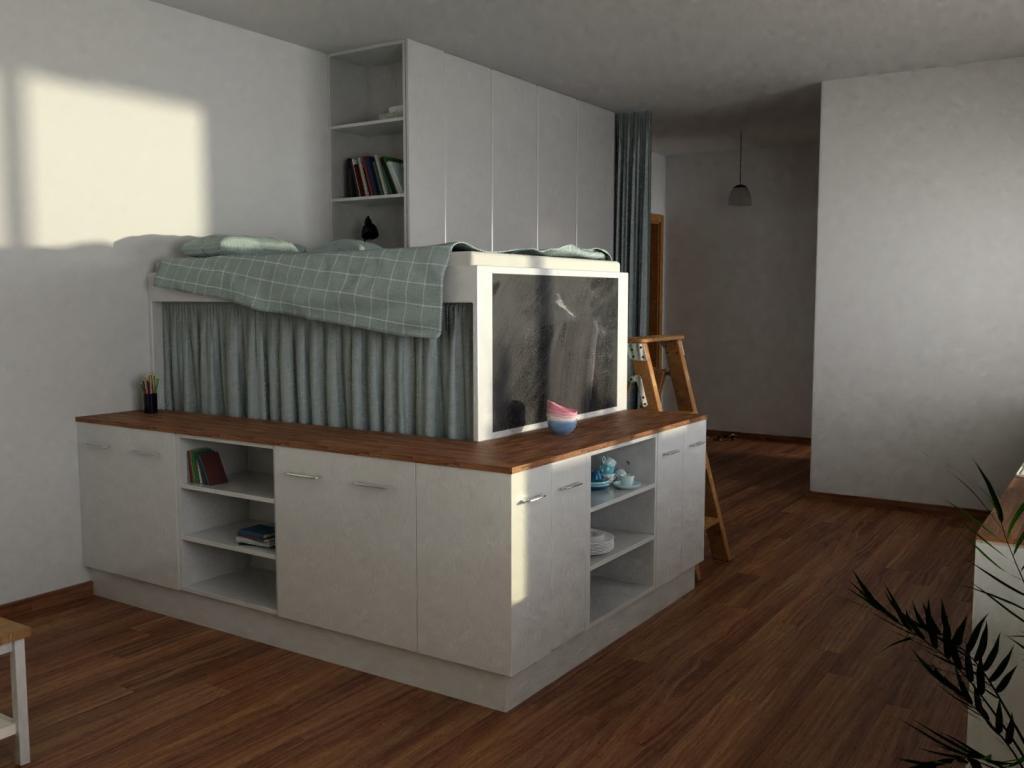 Pronajem bytu 1+kk 45 m2